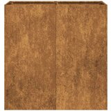 vidaXL Planter Rusty 80x40x80 cm Vremensko odporno jeklo | Shoptok.si