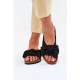Boto Women's Cork Sole Sandals With Bow Black Seressa | ePonuda.com