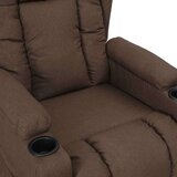  Stol s funkcijo vstajanja taupe blago, (20957065) | Shoptok.si