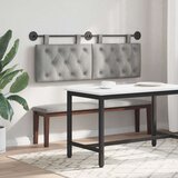  Držeće uzglavlje Zidne Svijetlo siva 130 x 55 x 7 cm Baršun - Svjetlosiva 120 cm bez LED | shoptok.hr