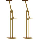  Stalci za sajmove 2 pcs Zlatno 26.5 x 26.5 x 127 cm Željezo | shoptok.hr