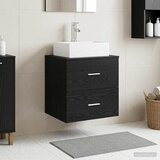  Umivaonik s policom Crni hrast 49,5 x 41 x 62,5 cm | shoptok.hr
