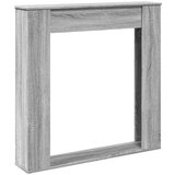 vidaXL Okvir za kamin siva sonoma 100x20x100 cm inženirski les | Shoptok.si