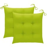 The Living Store gugalnik s svetlo zeleno blazino trdna tikovina - gugalni stol, (21421185) | Shoptok.si