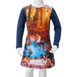 vidaXL Dječja haljina s dugim rukavima modra 92 | shoptok.hr