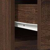  Komoda s predali in vrati, rjavega hrasta, 73x31x90 cm | Shoptok.si