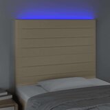  Posteljno vzglavje krem 90x5x118/128 cm blago, (20951901) | Shoptok.si