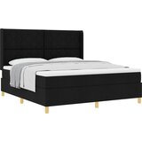  Krevet s opruga kutije s uzglavljem Crna 180 x 200 cm tkanina | shoptok.hr