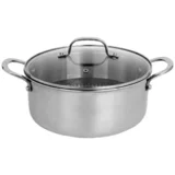 Lonec s steklenim pokrovom, 24 cm, trislojna posoda - ZLN9648