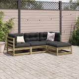  4-dijelni set vrtnih sofa s jastucima od impregnirane borovine | shoptok.hr