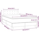 s oprugama i madracem tamnosivi 120 x 200 cm od tkanine | shoptok.hr