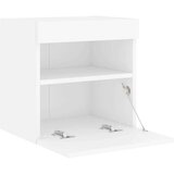  Zidni TV ormarić s LED svjetlima bijeli 40 x 30 x 40 cm | shoptok.hr