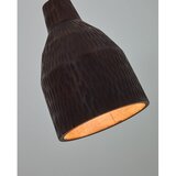 Kave Home Crna viseća svjetiljka s drvenim sjenilom ø 15 cm Amire – | shoptok.hr