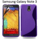  Gumijasti / gel etui S-Line za Samsung Galaxy Note 3 - vijolični Cene