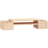 vidaXL Stojalo za zaslon 100x27,5x15 cm trdna borovina, (20769681) Cene