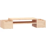 Stojalo za zaslon 100x27,5x15 cm trdna borovina, (20769681)
