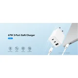 CH67_EU Brzi punjac za telefone i tablete 2xUSB-C/1XUSB-A, 67W