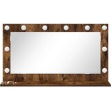  Ogledalo za Toalet Pravokutni Dimljeni hrast 80 x 45 x 18 cm | shoptok.hr