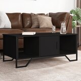  Stolić za kavu crni 100 x 51 x 40 cm od konstruiranog drva | Shoptok.si