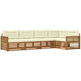 vidaXL Zunanja garnitura za sedenje z blazino 5 pcs Naravna in smetana, (5000282582) | Shoptok.si