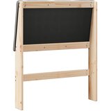  Tapecirani uzglavlje Sivo-smeđa 75 cm Čvrsto borovo drvo | shoptok.hr