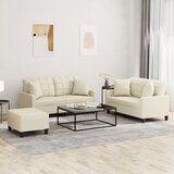 vidaXL 3-dijelni set sofa s jastucima krem od umjetne kože Cijene