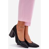 EVENTO Leather Heels On A Heel Black Gregosa | ePonuda.com