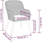  Vrtna jedilna garnitura 5-delna z blazinami rjava, (20668080) | Shoptok.si