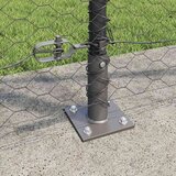  Stup za ogradu Siva 100 x 1 4 m (36 mm mreža) Čelik i PVC | shoptok.hr