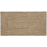 vidaXL Preproga Pletenje Naravna in črna 100 x 200 cm Juta | Shoptok.si