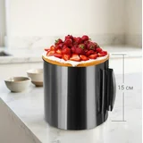 Nastavljiv obroč za torte nerjavno jeklo, višina 15cm, premer 16-30cm, (5000289766)