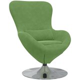 vidaXL Fotelja Svijetlo Zelena Velura | shoptok.hr