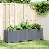 Maison Chic Vrtno cvetlično korito - Cvetlični Lonec sivo 160x40x53 cm PP, (21789980) | Shoptok.si