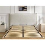 Bobochic Paris Kremno bela oblazinjena oblazinjena/iz iverne plošče zakonska postelja s prostorom za shranjevanje z letvenim dnom 180x200 cm Charlie – | Shoptok.si