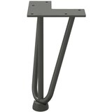  Noge za klubsko mizico 4 kosi antracitne 20 cm masivno jeklo, (22123828) | Shoptok.si