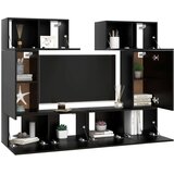  6-dijelni set TV ormarića crni od iverice | shoptok.hr
