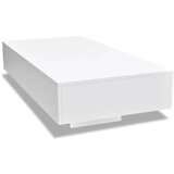 Furnova Klubska Mizica Visok Sijaj Bele Barve, (21913987) | Shoptok.si