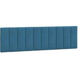 vidaXL Postelja z vzmetnico modra 180x200 cm žamet | Shoptok.si