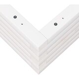  Vrtno cvetlično korito belo 50x50x23 cm trdna borovina | Shoptok.si
