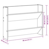 vidaXL Ormarići za cipele na zidu 2 pcs hrast artisan 60 x 18 x 60 cm | shoptok.hr