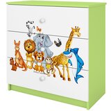  Dječja komoda - ŽIVOTINJSKO DRUŠTVO - zelena | shoptok.hr