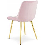  BERA stolica - svijetlo ružičasti baršun / zlatne noge x 2 | shoptok.hr