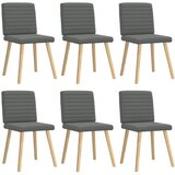 Maison Chic Jedilni stoli - Vzorci stoli 6 kosov temno sivo blago A1378, (22031523) | Shoptok.si