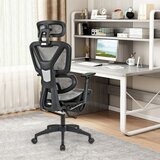  Ergonomska uredska stolica s preklopnom podrškom za noge i podesivim naslonjačem za glavu, računalnička stolica. | shoptok.hr