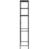  Stalak za pohranu iznad perilice 3 razine crni 69 x 28 x 169 cm | shoptok.hr