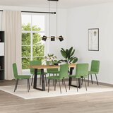 vidaXL Jedilni stoli 6 kosov svetlo zelen žamet, (21822449) | Shoptok.si
