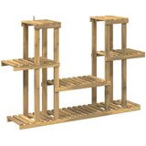  Stalak za biljke Bijela 123 x 25 x 78,5 cm Čvrsto drvo akacije | shoptok.hr