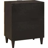 vidaXL Noćni ormarić s ladicama Crna i zlatna 50 x 33 x 60 cm | shoptok.hr