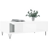  Klubska mizica bela 104x60x35 cm inženirski les, (20797909) | Shoptok.si