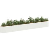  Povišeni vrtni krevet Bijela 380 x 40 x 40 cm Čelik | shoptok.hr